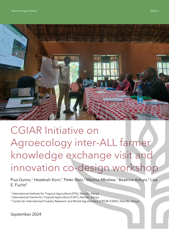 thumbnail of CGIAR Initiative on Agroecology inter-ALL farmer knowledge exchange visit and innovation co-design workshop