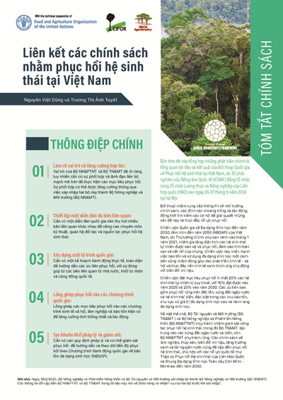 thumbnail of Liên kết các chính sách nhằm phục hồi hệ sinh thái tại Việt Nam