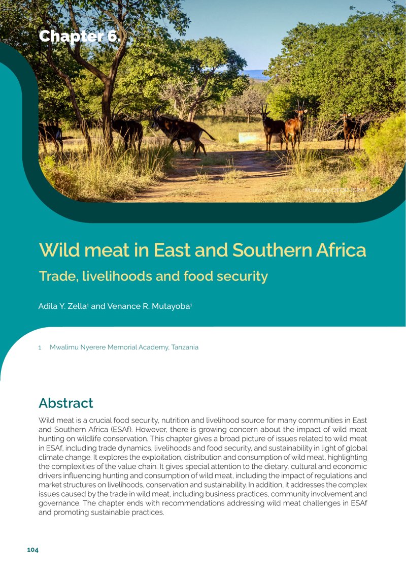 thumbnail of Wild meat in East and Southern Africa: Trade, livelihoods and food security