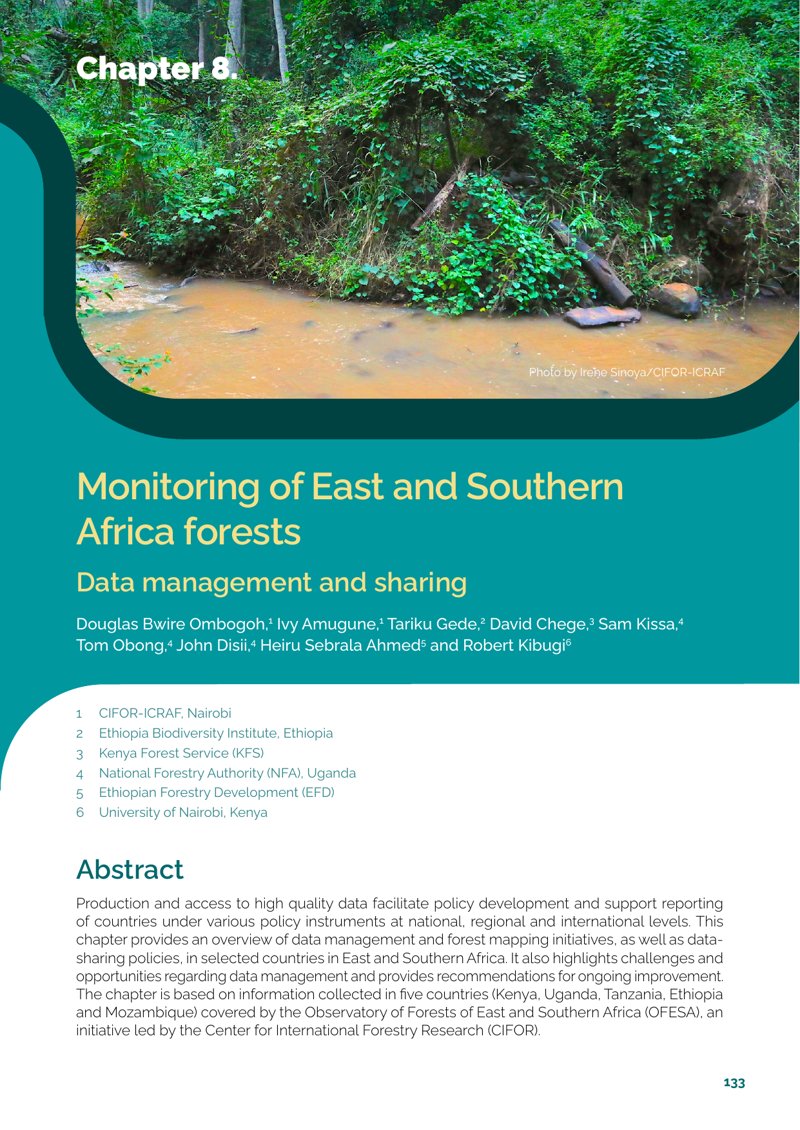thumbnail of Monitoring of East and Southern Africa forest: Data management and sharing