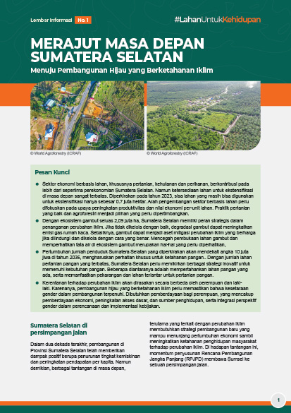 thumbnail of Merajut Masa Depan Sumatera Selatan: Menuju Pembangunan Hijau yang Berketahanan Iklim