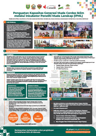 thumbnail of Penguatan Kapasitas Generasi Muda Cerdas Iklim melalui Inkubator Peneliti Muda Lanskap (IPML)