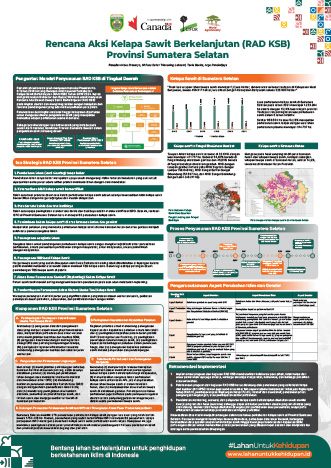 thumbnail of Rencana Aksi Kelapa Sawit Berkelanjutan (RAD KSB) Provinsi Sumatera Selatan
